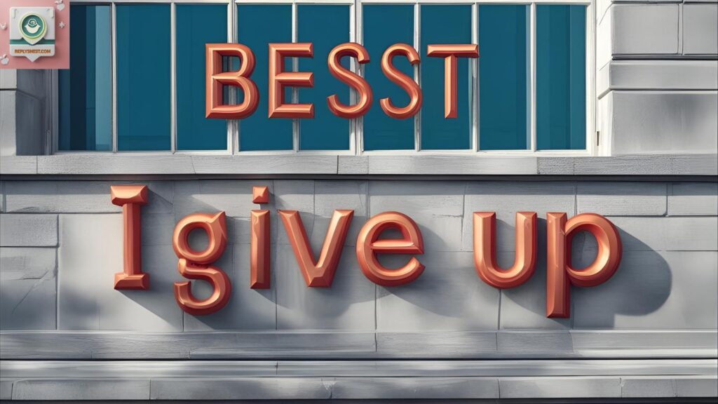 It’s okay to rest, not to quit.