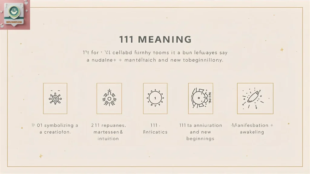 111 Angel Number Mean in Text