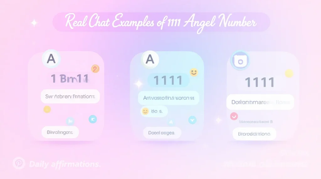 Examples of 1111 in Conversation