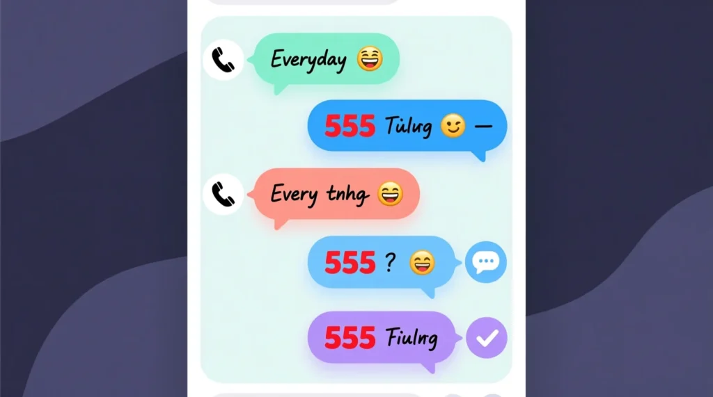 Examples of 555 Angel Number in Conversations