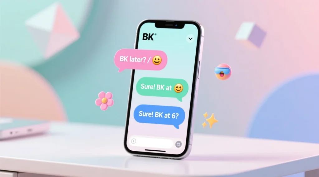 Examples of BK in Conversation