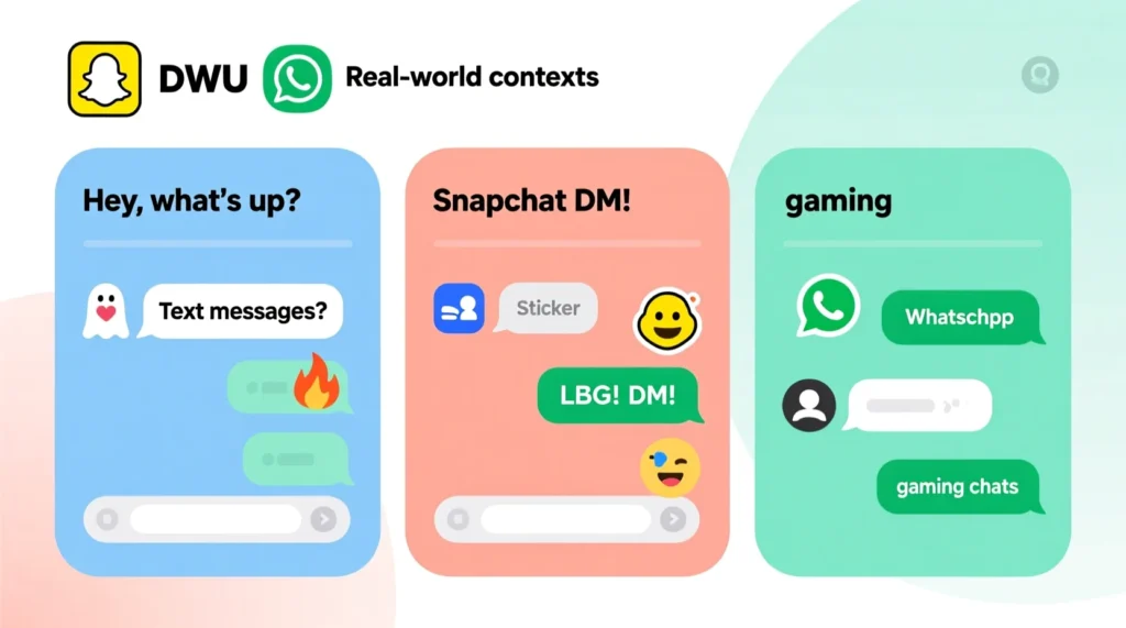 Examples of DWU in Conversations