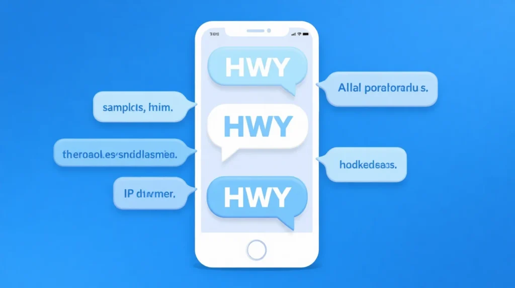 Examples of HWY in Conversation