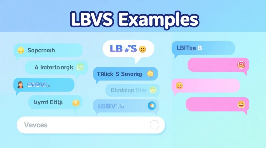 Examples of LBVS in Conversation