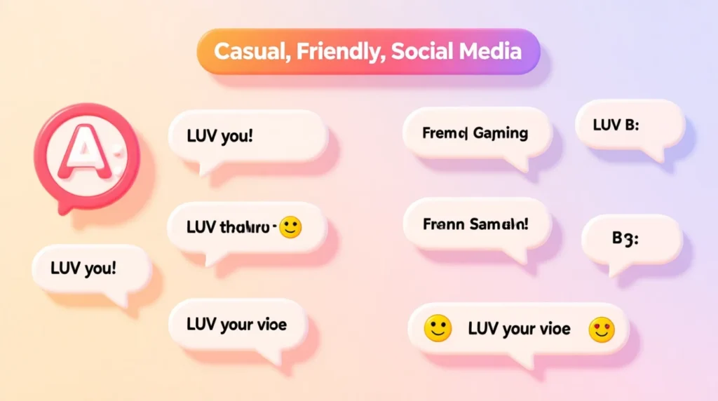 Examples of LUV in Conversation