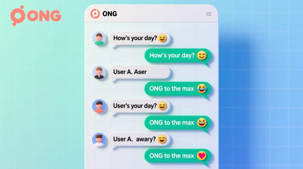 Examples of ONG in Conversation