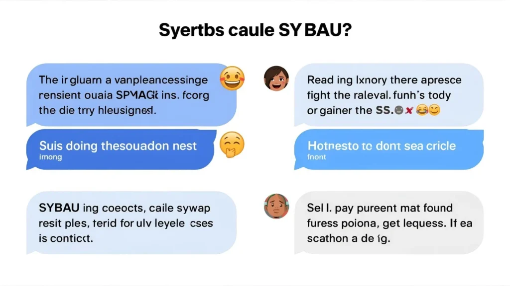 Examples of “SYBAU” in Conversation