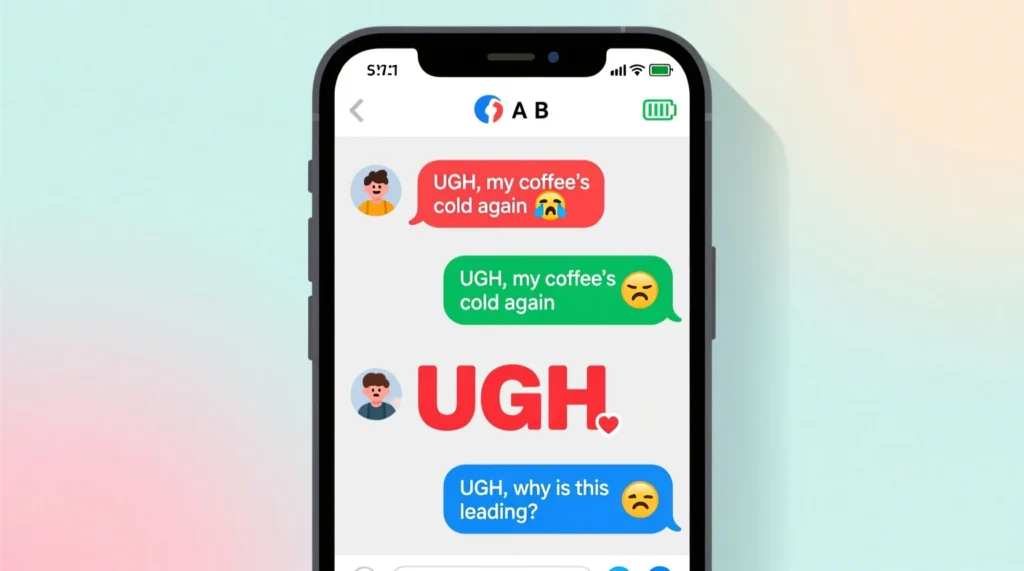 Examples of UGH in Conversation