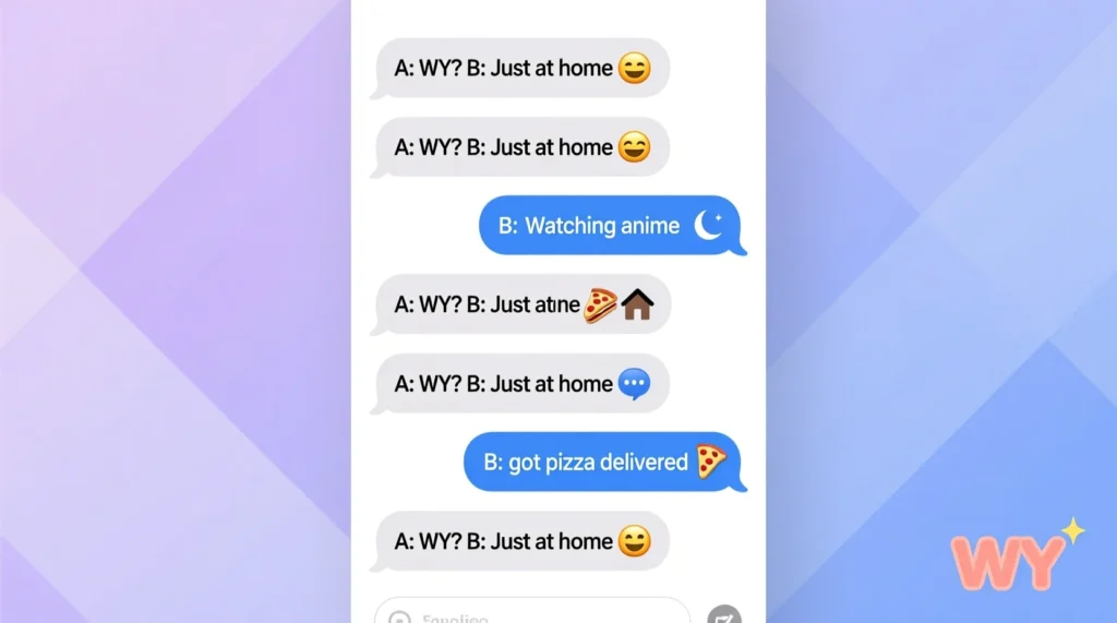 Examples of WY in Conversation