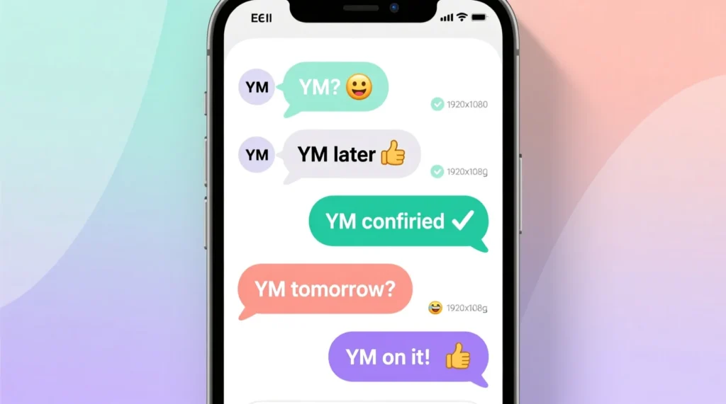 Examples of YM in Conversation