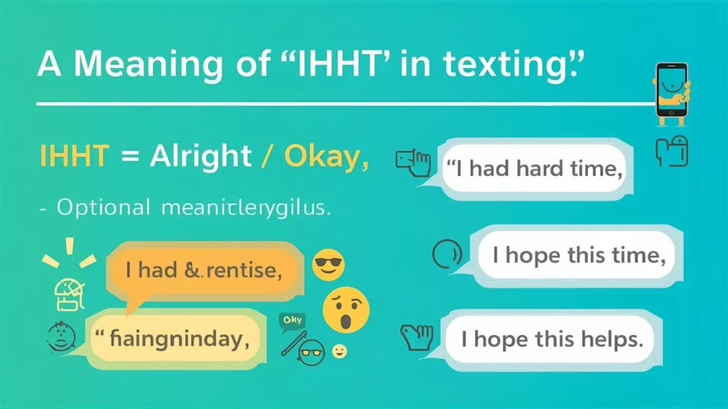 IHHT Mean in Text