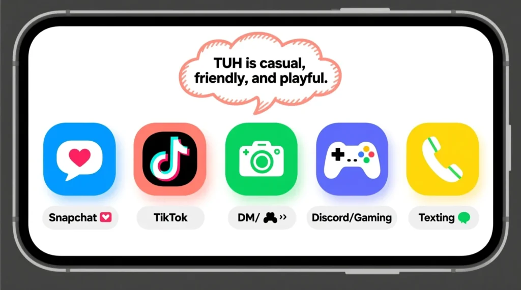 TUH in Texting, DMs, and Social Media