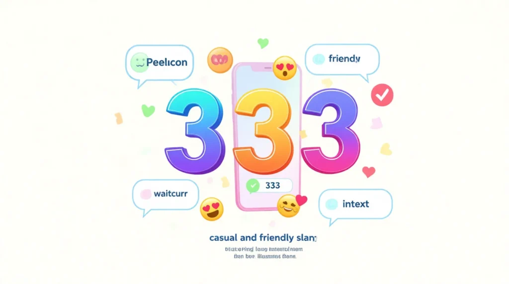 What Does 333 Mean in Text