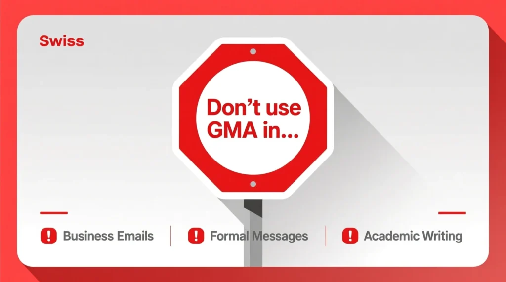 When NOT to Use GMA