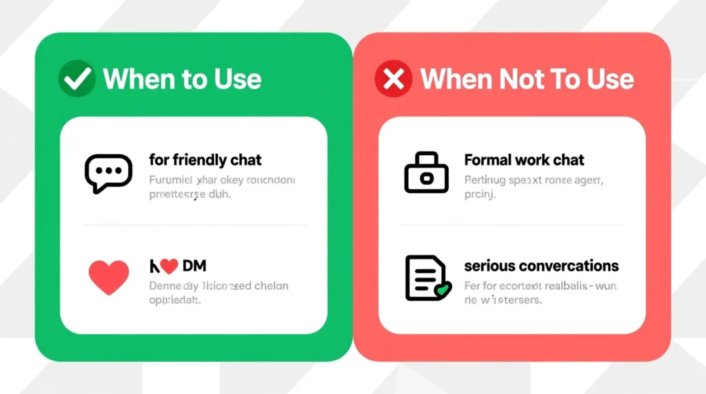When to Use KM in Conversation