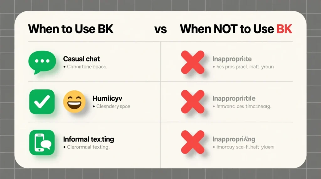 When to Use and When NOT to Use BK