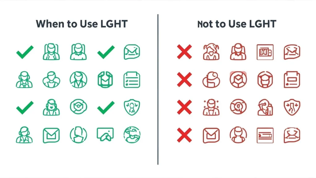 When to Use and When NOT to Use LGHT