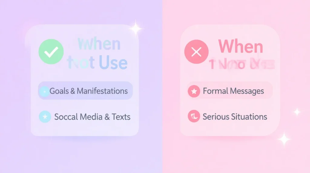 When to Use and When Not to Use 1111