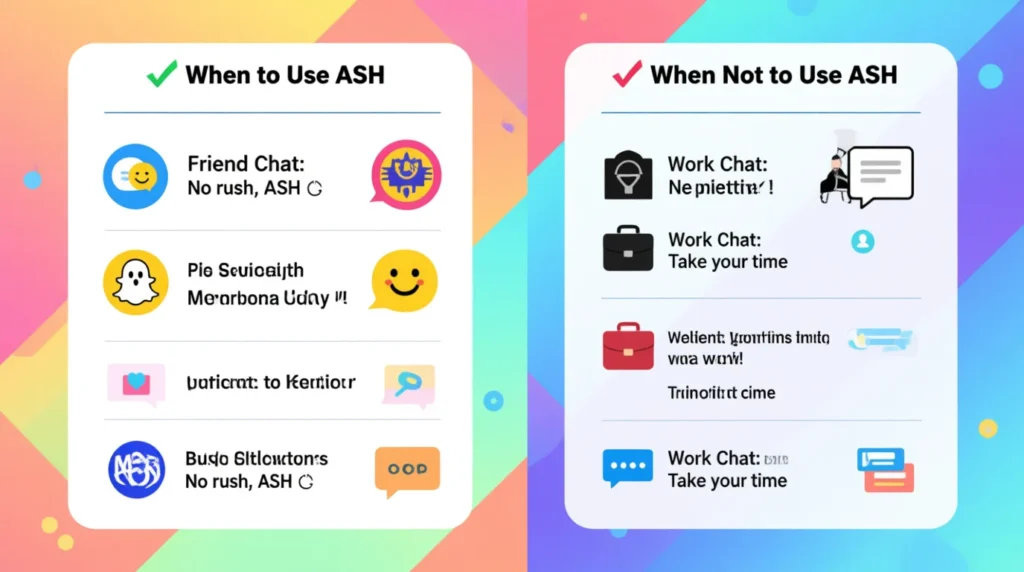 When to Use and When Not to Use ASH