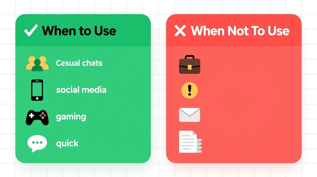 When to Use and When Not to Use DK