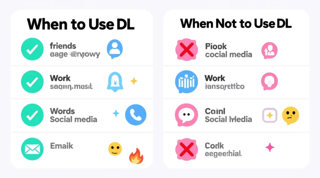 When to Use and When Not to Use DL 