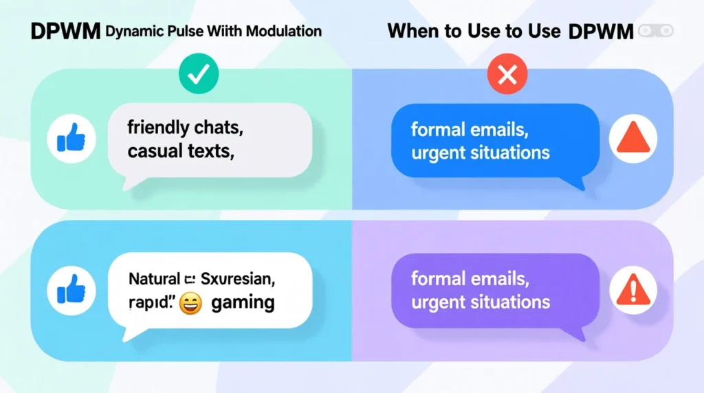 When to Use and When Not to Use DPWM