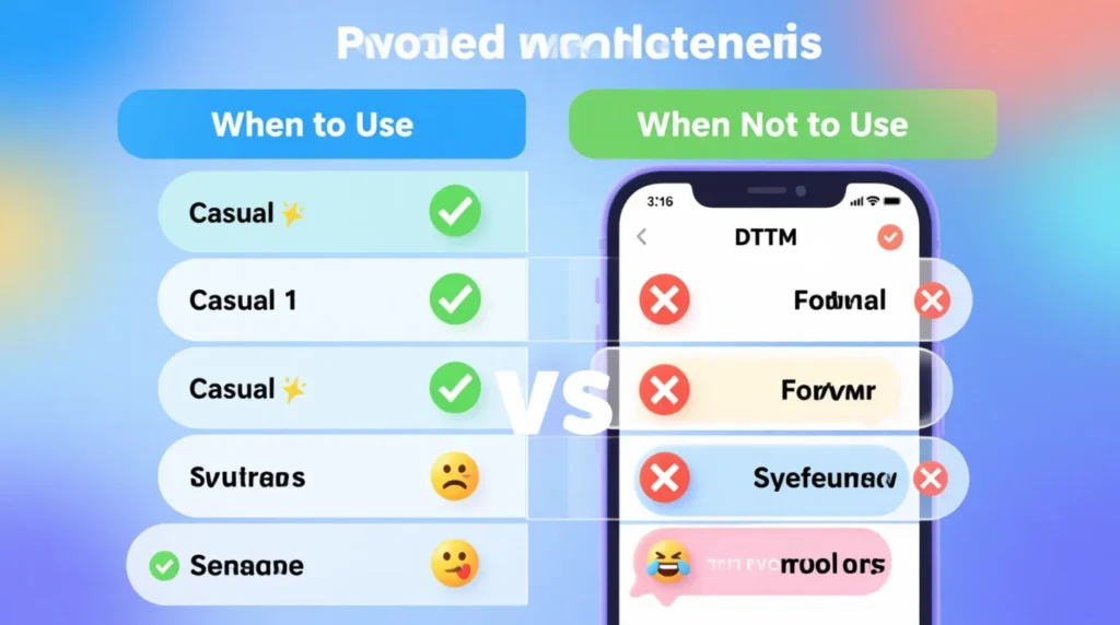 When to Use and When Not to Use DTTM