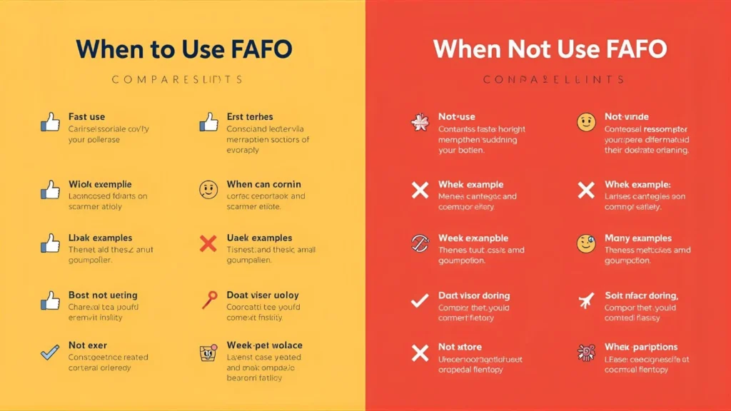 When to Use and When Not to Use FAFO