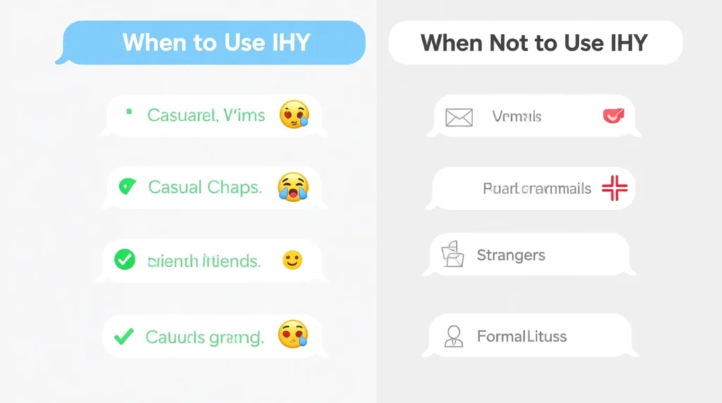 When to Use and When Not to Use IHY