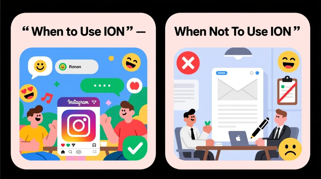 When to Use and When Not to Use ION