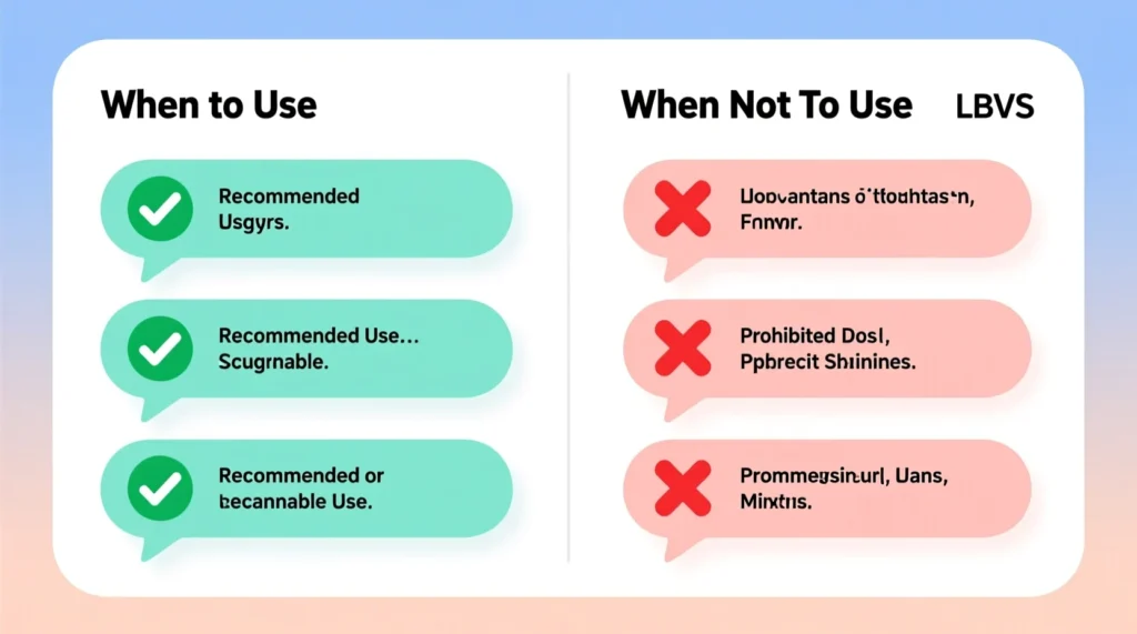When to Use and When Not to Use LBVS