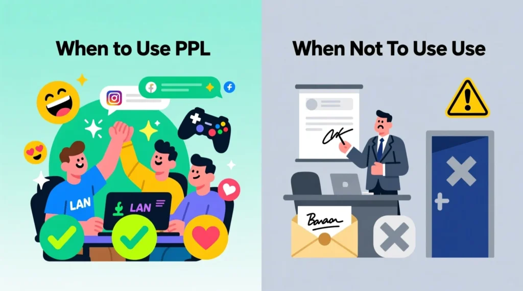 When to Use and When Not to Use PPL