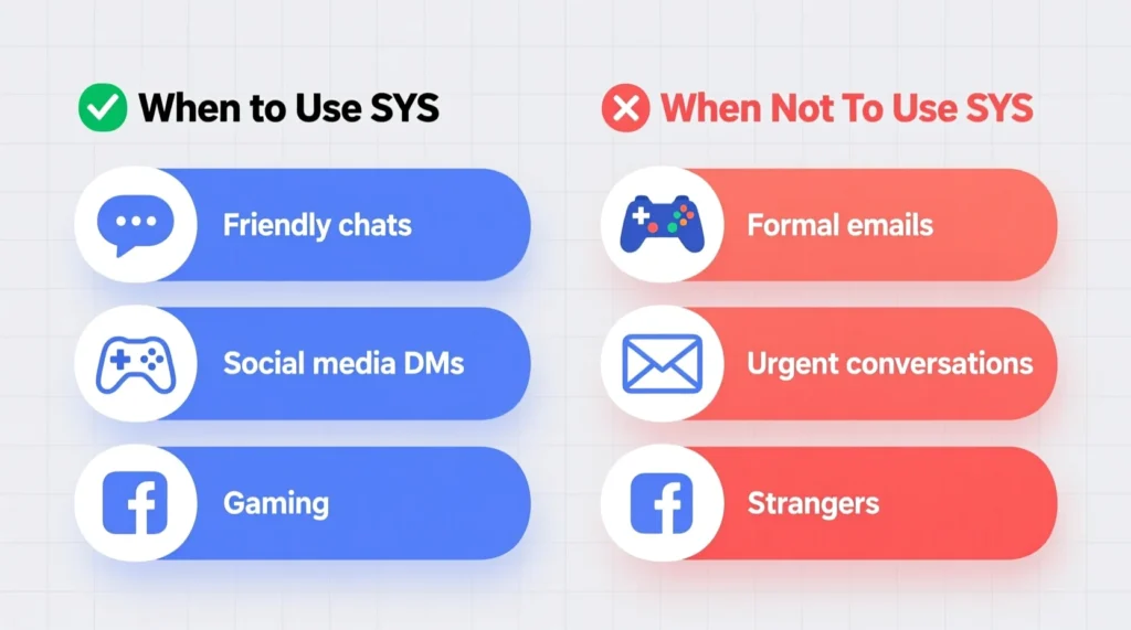 When to Use and When Not to Use SYS