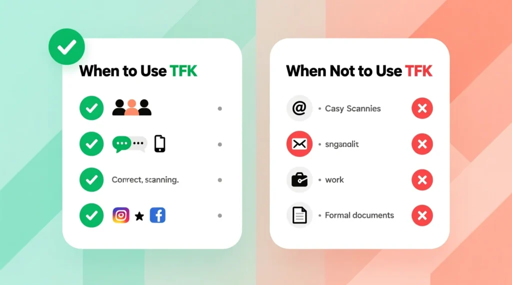 When to Use and When Not to Use TFK