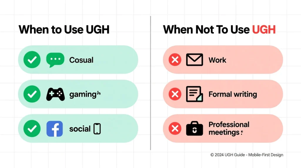 When to Use and When Not to Use UGH 