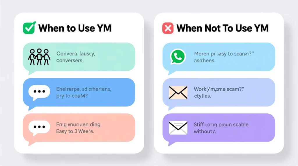 When to Use and When Not to Use YM