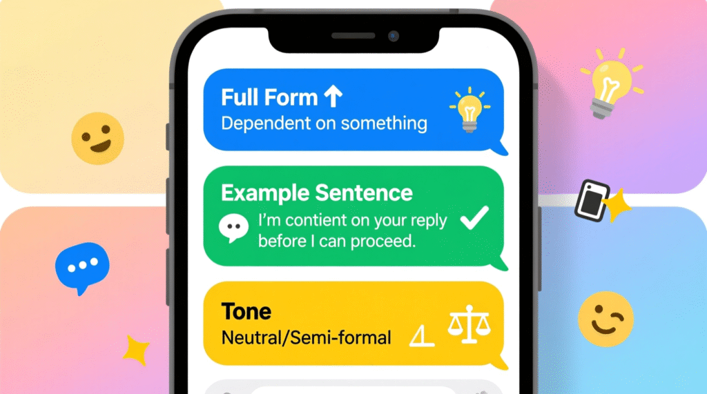 Contingent Mean in Text