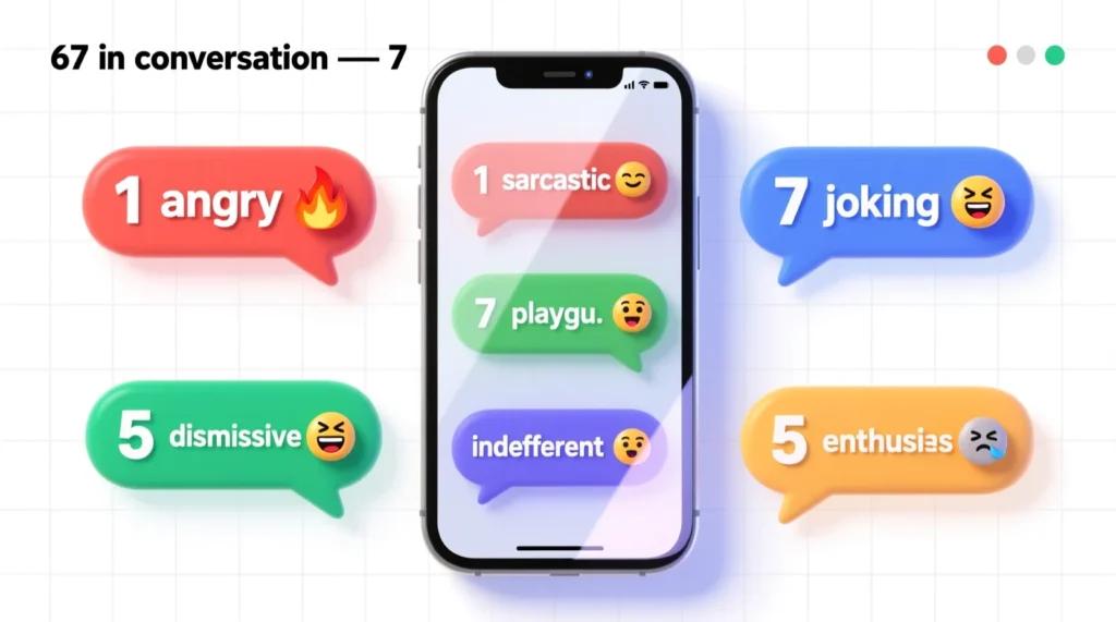 Examples of 67 in Conversation