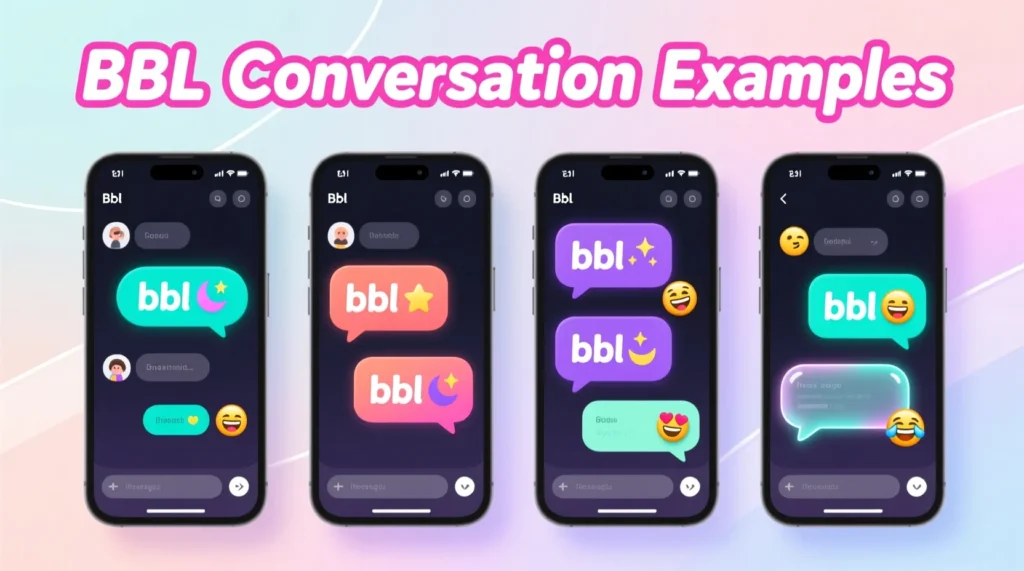 Examples of BBL in Conversation