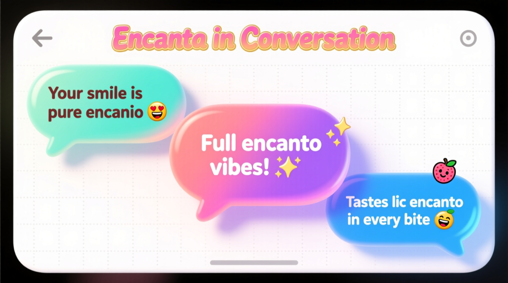 Examples of Encanto in Conversation