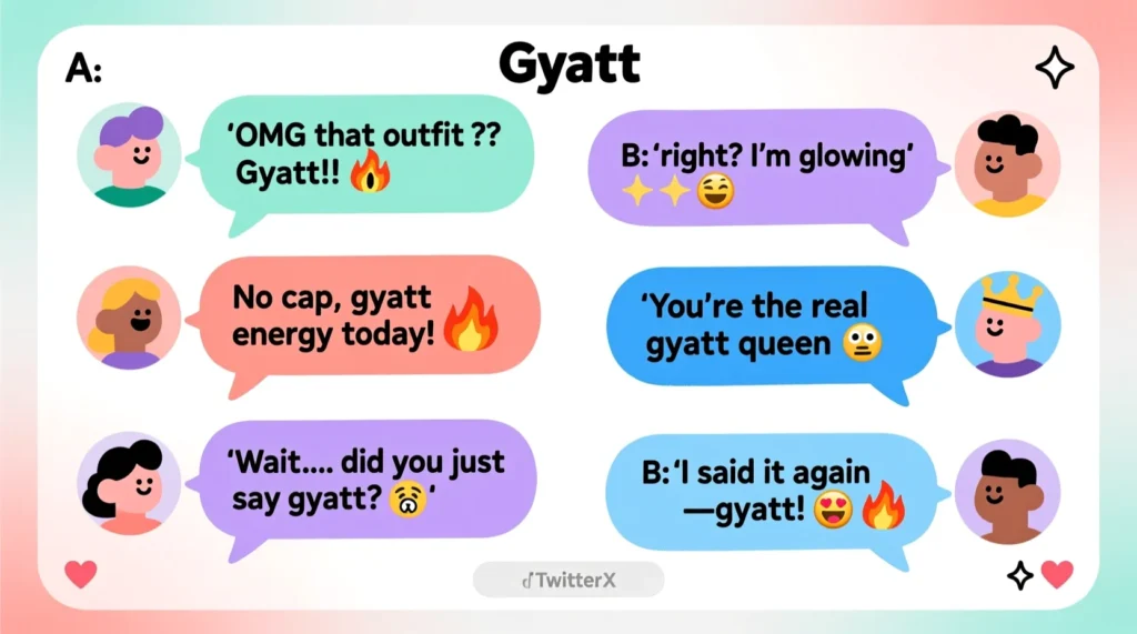 Examples of Gyatt in Conversation