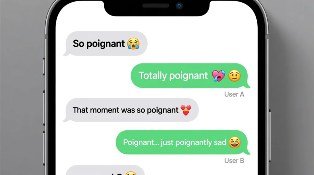 Examples of Poignant in Conversation