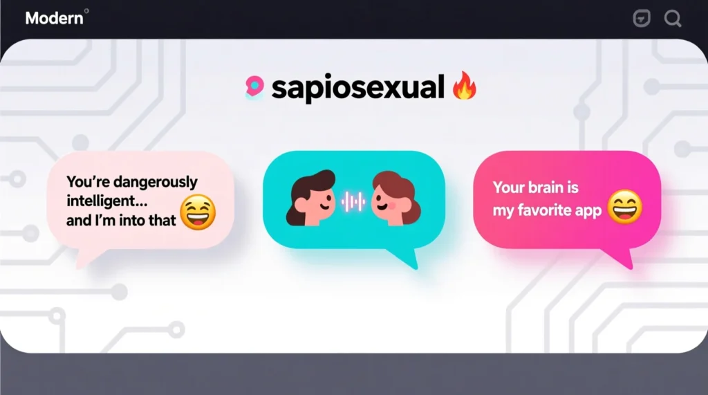 Examples of Sapiosexual in Conversation