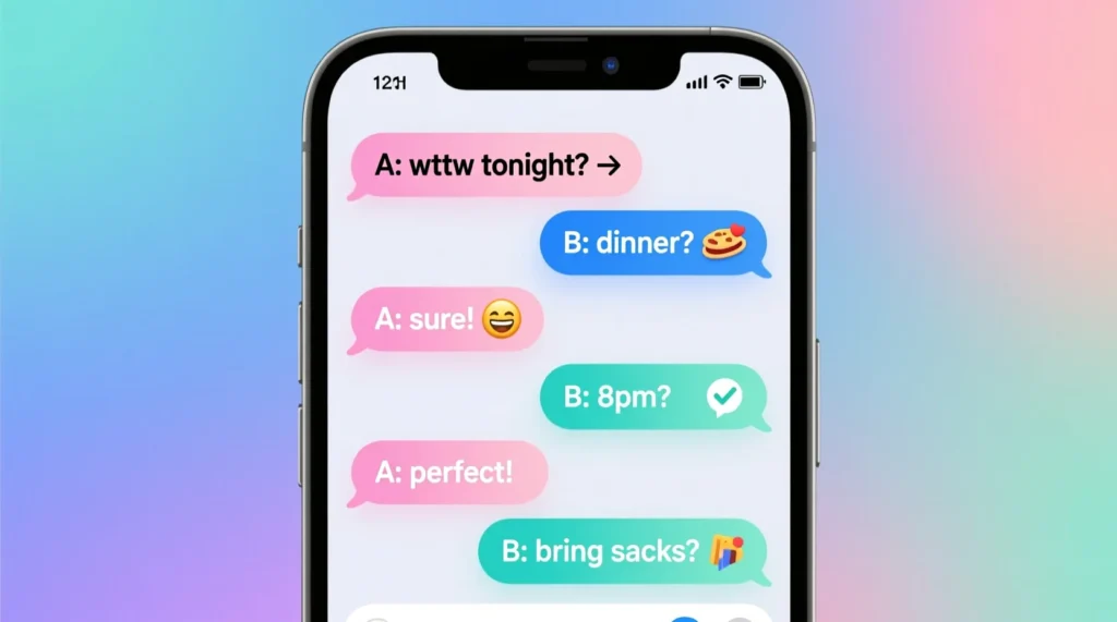 Examples of WTW in Conversation