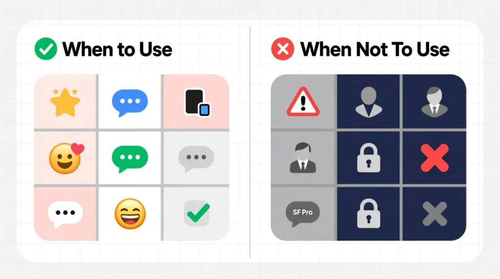 When to Use and When Not to Use 67