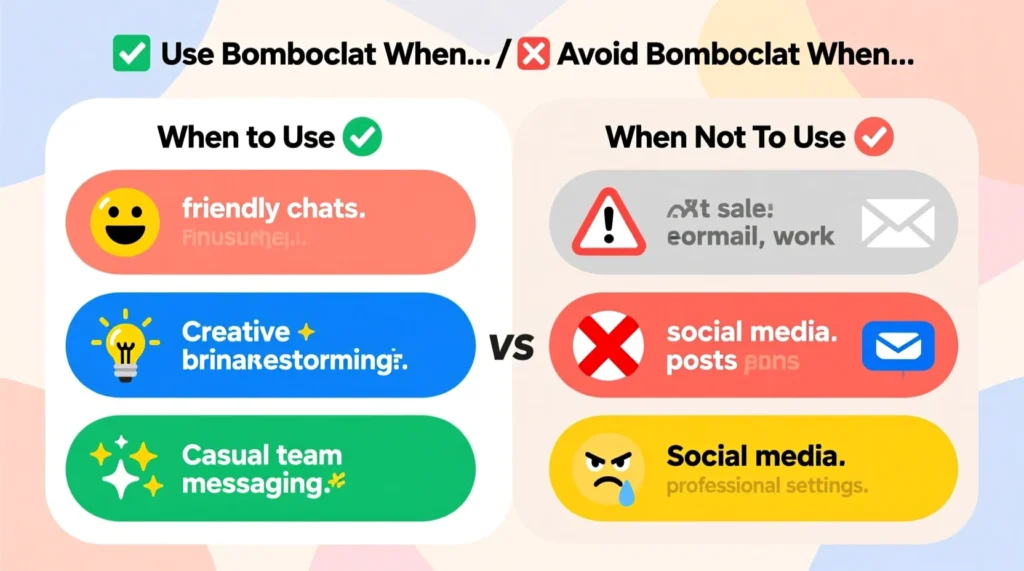 When to Use and When Not to Use Bomboclat