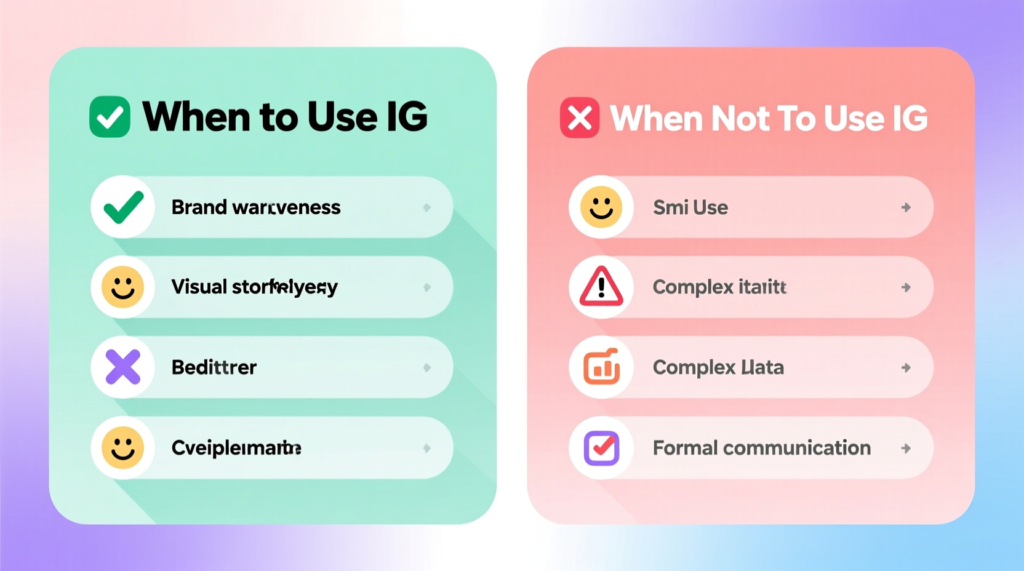 When to Use and When Not to Use IG