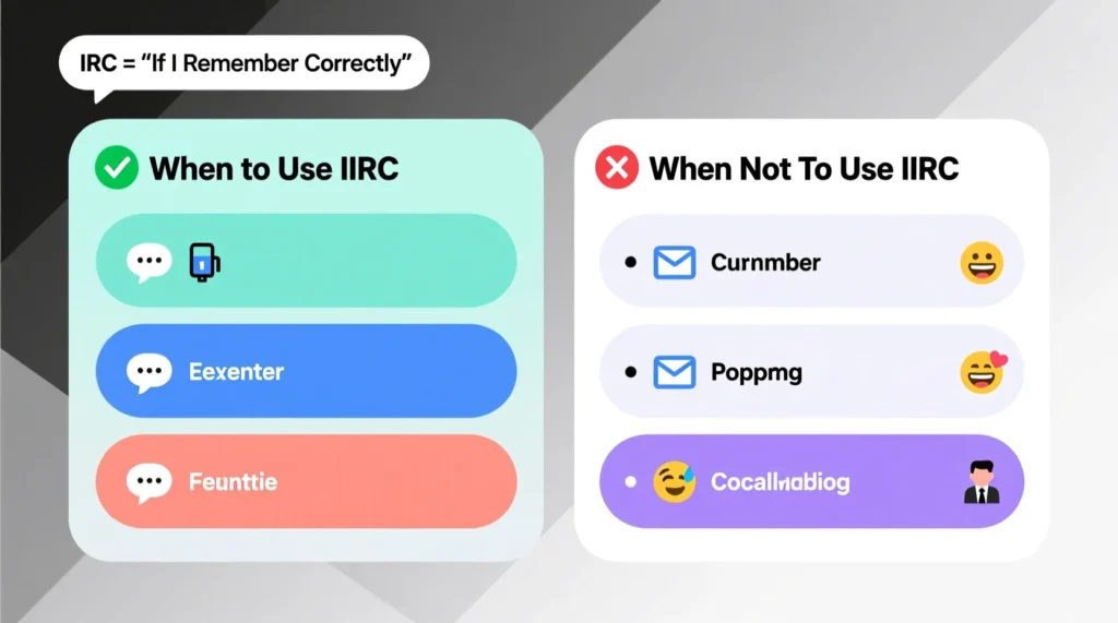 When to Use and When Not to Use IIRC
