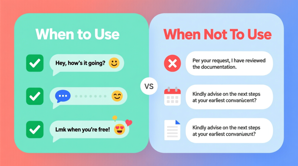 When to Use and When Not to Use SOS