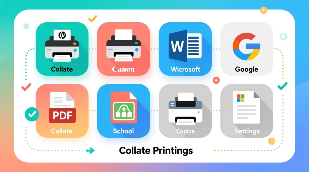 Where Is Collate Printing Commonly Used